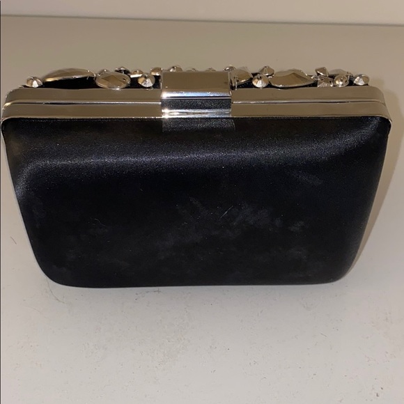 BCBGMAXAZRIA Black Embellished Small Clutch - Picture 3 of 4